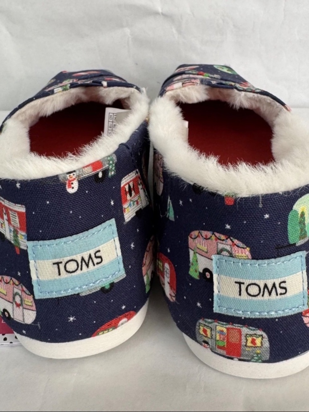TOMS x Paper Source Womens 7.5 Limited Edition Holiday Campers Ortholite Shoes - Picture 5 of 16